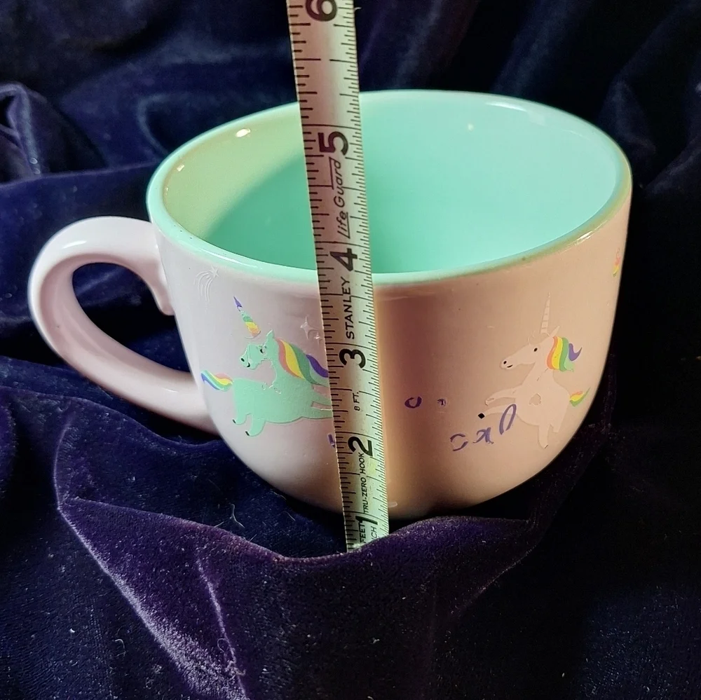 Eccolo Green and White Coffee Mug
